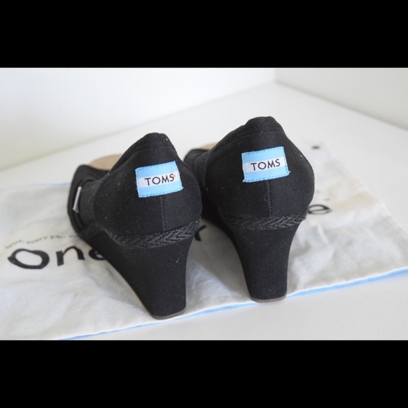 Toms peep toe wedges - Picture 3 of 8